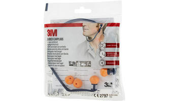3M Oordoppen met beugel 1310 + 2 paar vervangende dopjes, SNR-waarde 24 - 25 dB, Oranje, 1OB+2Paar