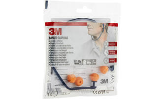 3M Oordoppen met beugel 1310 + 2 paar vervangende dopjes, SNR-waarde 24 - 25 dB, Oranje, 1OB+2Paar