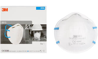 3M Stofmasker, FFP2, zonder ventiel, 20 st, 8810