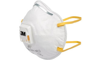 3M Stofmasker, FFP1, met ventiel, 10 st, 8812