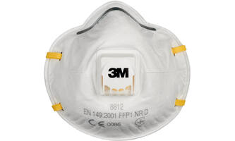 3M Stofmasker, FFP1, met ventiel, 10 st, 8812