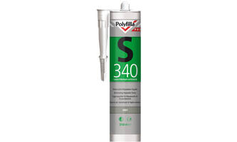 Polyfilla Pro S340 Buitenvoeg Reparatiepasta Donker Grijs 310 ml