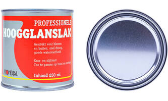 Mondial Hoogglans Lak Aluminium 250 ml