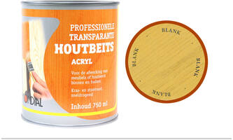 Mondial Transparante Houtbeits Acryl Blank 750 ml