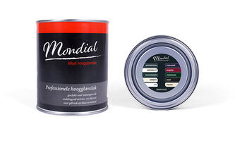 Mondial Hoogglans RAL7021 Zwart Grijs (Alkyd) 750 ml