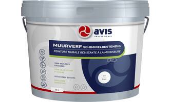 Avis Muurverf Schimmelbestendig Wit Mat 10 L