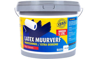 Mondial Latex Muurverf Extra Dekkend Zwart