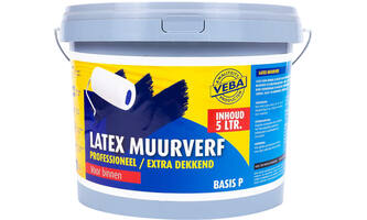 Mondial Latex Muurverf Extra Dekkend Mix Wit (Was Basis P) 5 L