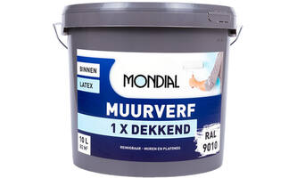 Mondial Latex Muurverf Extra Dekkend RAL9010 10 L