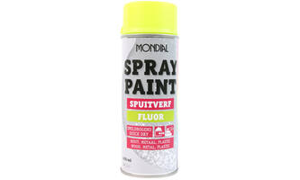 Mondial Spray Paint Fluor Geel 400 ml