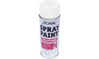 Mondial Spray Paint Ral 9010 Zijdeglans Wit 400 ml