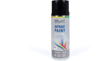 Mondial Spray Paint Ral 9005 Hoogglans Zwart 400 ml