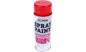 Mondial Spray Paint Ral 3000 Hoogglans Vuurrood 400 ml