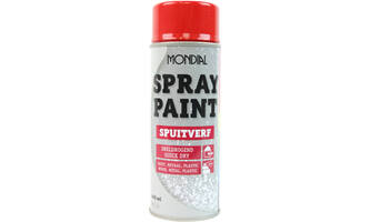 Mondial Spray Paint Ral 3000 Hoogglans Vuurrood 400 ml