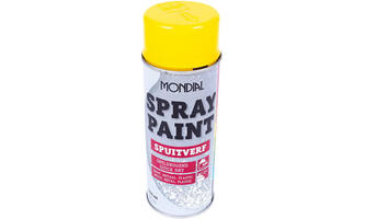 Mondial Spray Paint Ral 1021 Hoogglans Geel 400 ml