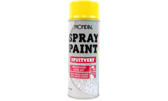 Mondial Spray Paint Ral 1021 Hoogglans Geel 400 ml