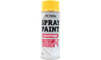 Mondial Spray Paint Ral 1004 Hoogglans Goudgeel 400 ml