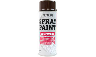 Mondial Spray Paint Ral 8017 Hoogglans Chocoladebruin 400 ml