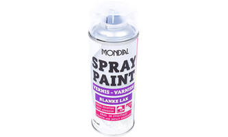 Mondial Spray Paint Blanke Lak Hoogglans 400 ml