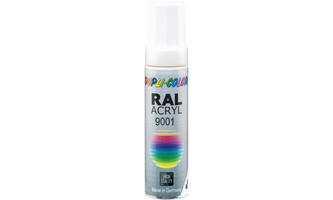 Motip Acryl Lak Kwastje Creme Wit Ral9001 Inhoud 12 ml