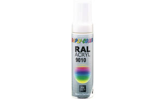 Motip Acryl Lak Kwastje Helder Wit Ral9010 Inhoud 12 ml