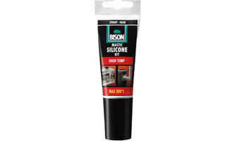 Bison Silicone Kit High Temp Zwart 60 ml