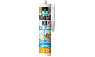 Bison Montagekit Transparant 310 g Koker