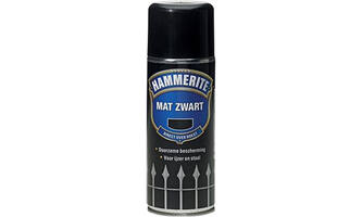 Hammerite Ht Metaallak Mat Zwart 400 ml