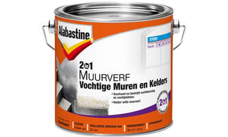 Alabastine 2In1 Muurverf Vochtige Muren & Kelders 2,5 L
