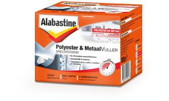 Alabastine Polyester & Metaal Vuller Sneldrogend Set 300 g