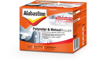 Alabastine Polyester & Metaal Vuller Set 300 g
