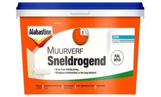Alabastine Muurverf Sneldrogend RAL9010 5 L