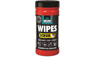 Bison Wipes Scrub Pot 40 st