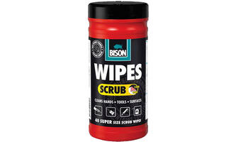 Bison Wipes Scrub Pot 40 st
