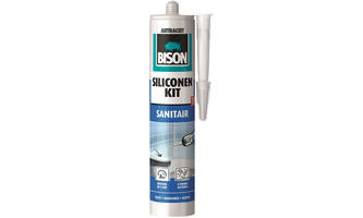 Bison Siliconenkit Sanitair Antraciet 300 ml