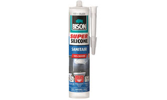 Bison Super Siliconenkit Sanitair Wit 300 ml
