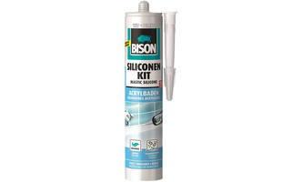 Bison Siliconenkit Acrylbaden Wit 300 ml