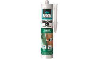 Bison Siliconenkit Bouw Wit 300 ml
