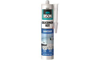 Bison Siliconenkit Sanitair Grijs 300 ml