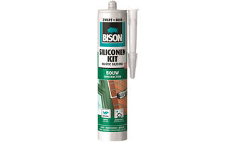 Bison Siliconenkit Bouw Zwart 300 ml