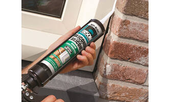 Bison Siliconenkit Bouw Zwart 300 ml