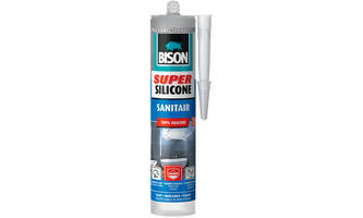 Bison Super Sanitair Koker Grijs 300 ml