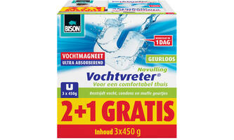 Bison Vochtvreter Magneet Neutraal 3x450 g
