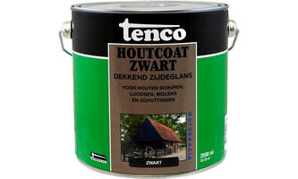 Tenco Houtcoat Zwart Waterbasis Zijdeglans 2,5 L