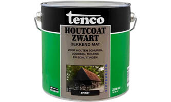 Tenco Houtcoat Zwart Waterbasis Mat 2,5 L