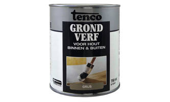 Tenco Grondverf Waterbasis Dekkend Mat Grijs 750 ml