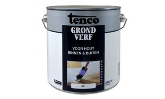 Tenco Grondverf Waterbasis Dekkend Mat Wit 2,5 L