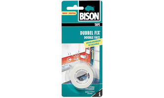 Bison Dubbel Fix Verwijderbare Schuimtape Wit 19 mm x 1,5 m