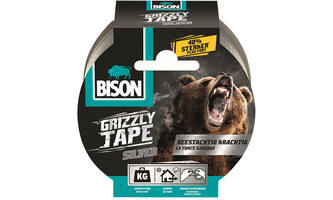 Bison Grizzly Tape Zilver