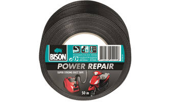 Bison Power Repair Tape Zwart Rol 50 m